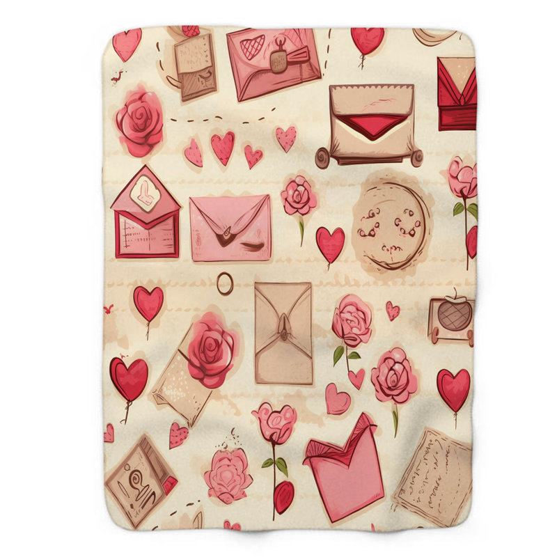 Old Pink - couverture de qualité supérieure 1 pièce, L 60 po x L 80 po