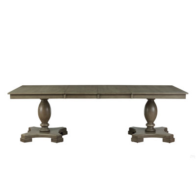 Gray Oak Finish Dining Table