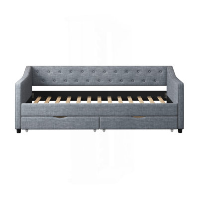 Luxurious Tufted Sofa Bed With Drawers For Optimal Comfort And Storage