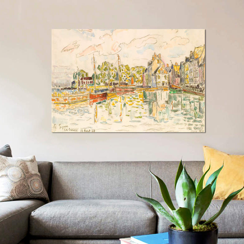 « le croisic i », reproduction sur toile, H 26 po x l 40 po x P 1,5 po