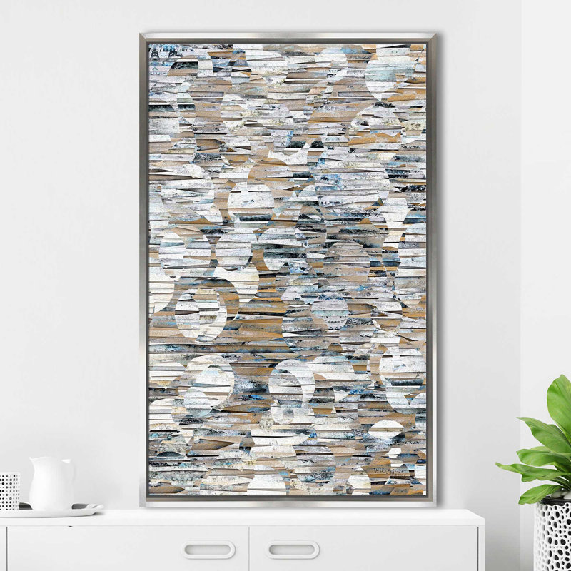 «Hebrews 4: 12 The Word (Vertical)» par Mark Lawrence, Cadre flottant argent, H 33,5 po x l 21,5 po x P 2 po