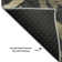 Premium Machine Washable Prisco Black Rug