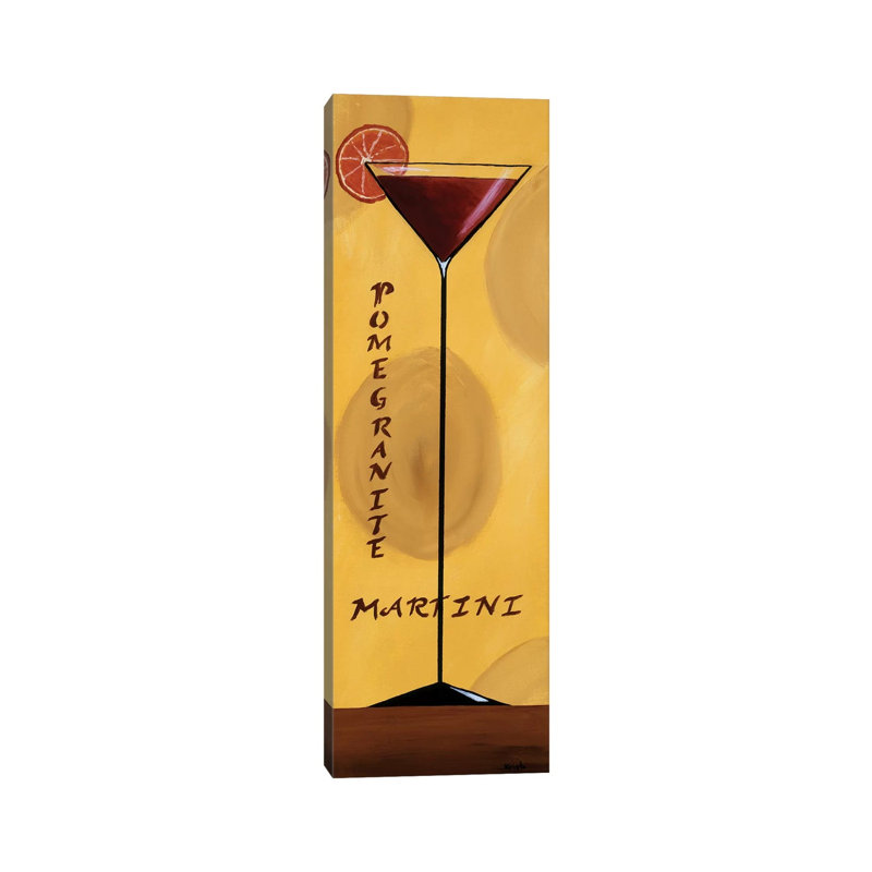 Pomegranate Martini by Krista Sewell - Wrapped Canvas Panoramic Print, 182.88 cm H x 60.96 cm W