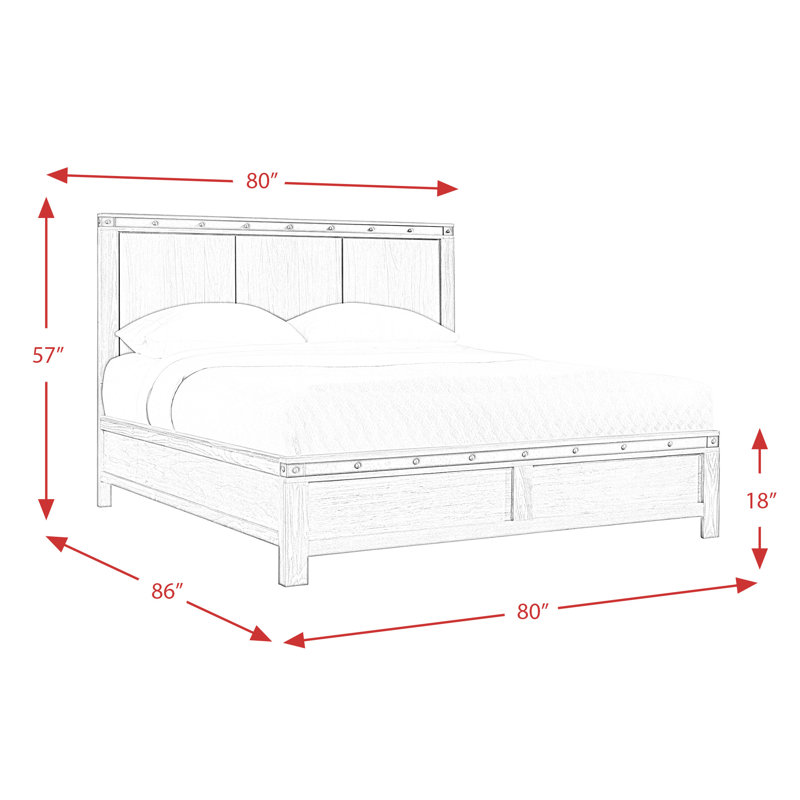 Serena Panel Bed, Queen