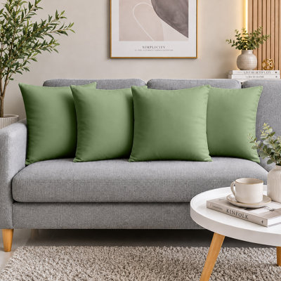 Classic Microfiber Cushion Cover Fade Resistant for Sofa and Bed