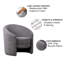 Jameka Upholstered Barrel Chair