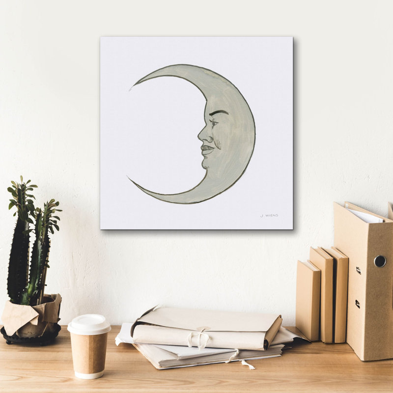 «Moon» par James Wiens, art mural sur toile, H 18 po x l 18 po