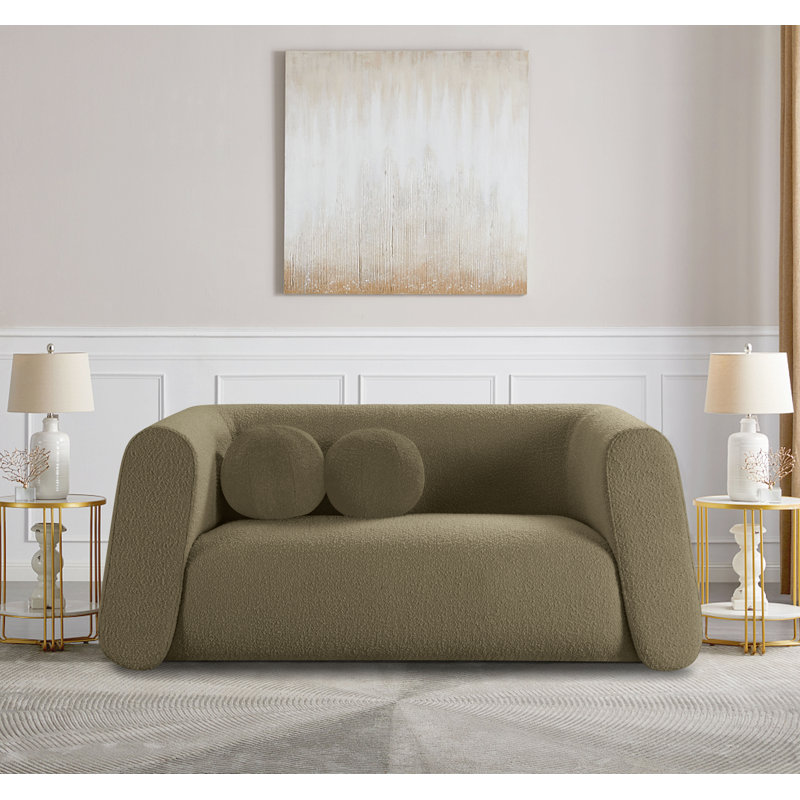 Causeuse Khyryn, Tissu olive olive