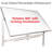 Freestanding Melamine Reversible Magnetic Medium 4' x 6' Whiteboard, Magnetic Whiteboard with Adjustable Height, Sturdy Steel Frame, Marker Tray, 360֯ Rotating Mechanism