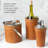 Mikasa Leather Stitched Double Walled Wine Chiller
