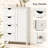 Freestanding Bathroom Storage Cabinet, Narrow Storage Organizer with 4 Drawers & Single Door Cabinet, Vertical Floor Cabinet for Bathroom, Living Room, Entryway-1324905965