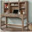 Hutch with Adjustable Shelves, Brown finish