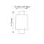 Beedle Steel And Fabric Flush Mounted Sconce