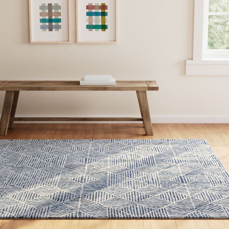 Linsly Geometric Indoor Rug, Rectangle 3' x 5'