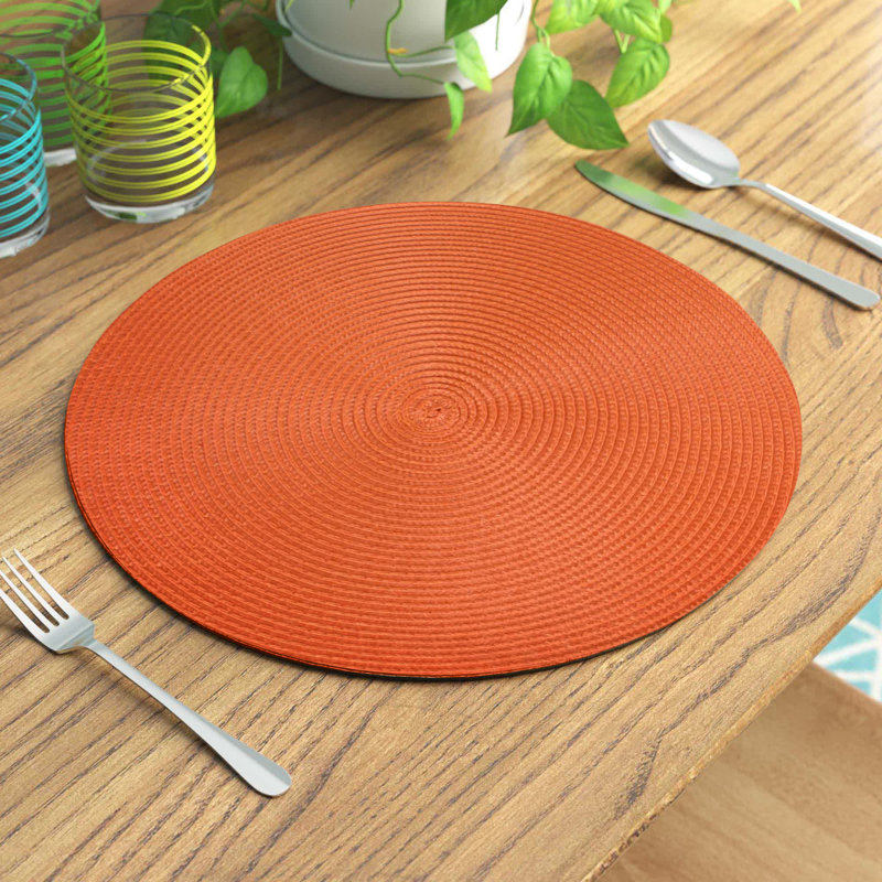 Napperons en polyester, Orange