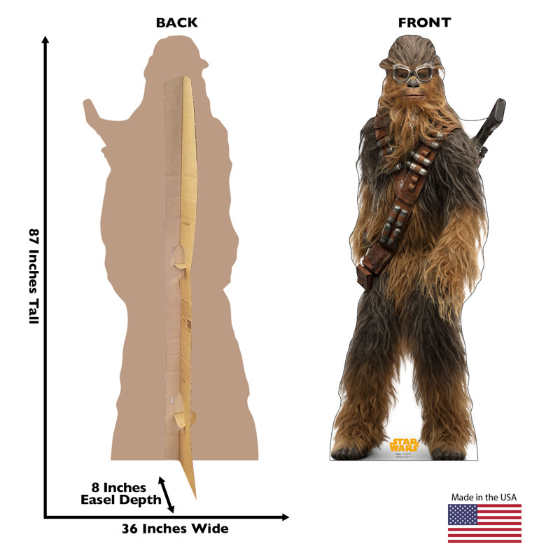Chewbacca 87'' Brown and Black Cardboard Standup
