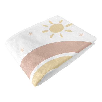 Boho Rainbow Polyester Baby Blanket