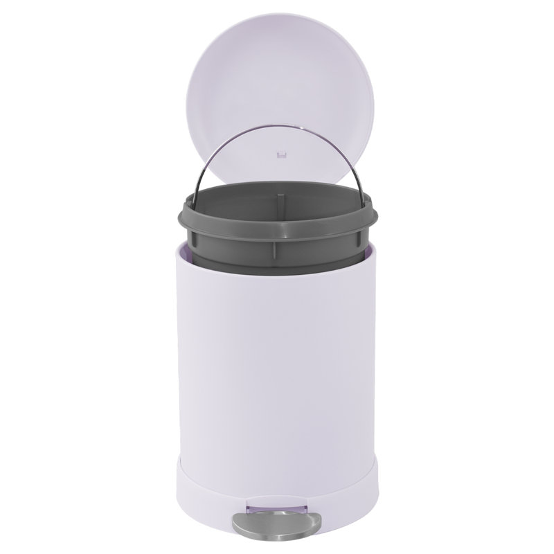 Petite poubelle ronde Glad 1,2 gallon, Mauve