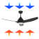 ONE Smart Modern All Season 52" Ceiling Fan with LED Light, Remote, Reversible and Compatible with Alexa/Google 6 Speeds and Light Kit included