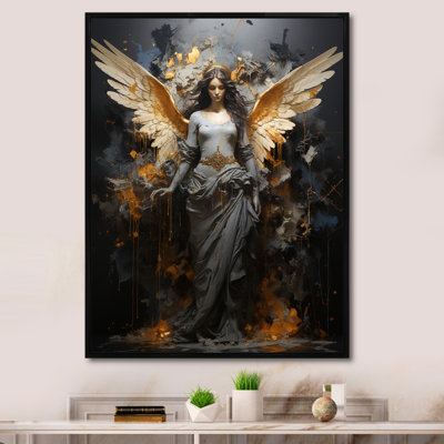 «Gold Angel Rebel Renaissance III», art mural Pop Art