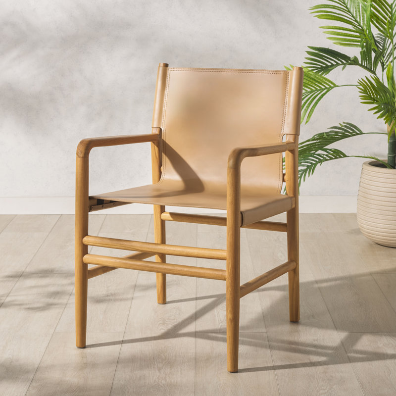 Chaise de salle à manger, Naturel, Tanné