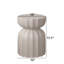 Ensemble de table basse et de table d'appoint 13 "modernes et imperméables pour l'extérieur et l'intérieur, conception durable en ciment Mgo, convenant pour le patio, le jardin, la cour et le salon, blanc, 2 pièces-891287481