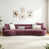 Chenille mauve sélectionné