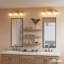 Luminaire mural pour salle de bain 3 lumières Hunter x Jasmine Roth Ontario-107350515-107350516
