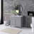 36'' Freestanding Single Sink Bathroom Vanity with Ceramic Top-1636001710