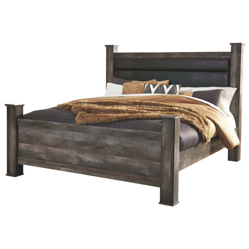 Romal Upholstered Panel Headboard, King