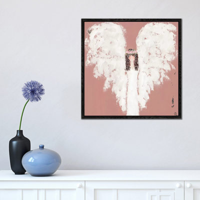 Pink Angel Floral Halo by Ashley Bradley - Gallery-Wrapped Canvas Giclée on Canvas