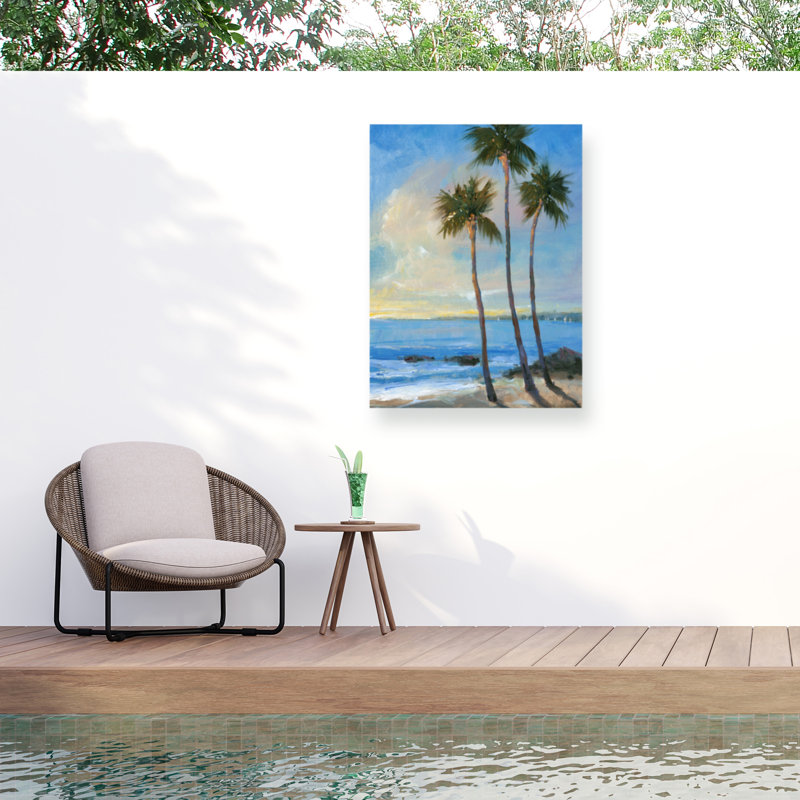 Toile d'extérieur Kyng Tim O'Toole «Tropical Breeze II», H 47 po x l 35 po x P 1,5 po