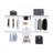 Closet System, 3 Drawers, 5 Shelves-1331157533