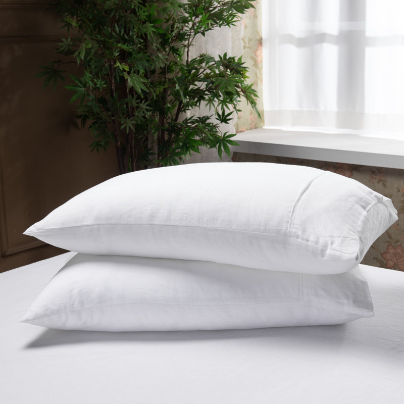 100% Linen - Set of 2, King, White