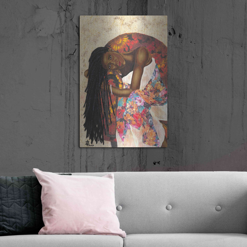 «Missey» par Alonzo Saunders - reproduction sur toile sans cadre, L 24 po x H 36 po