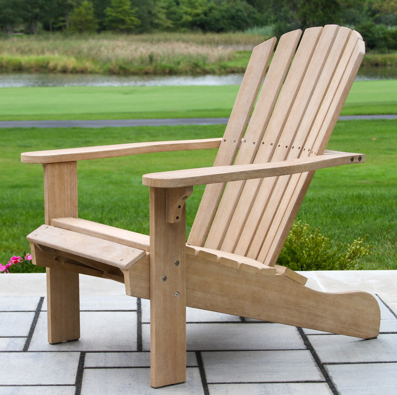 Aredale Eucalyptus Adirondack Chair, Wheat