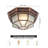 11.4" D x 4.7" H Retro Flush Mount Light