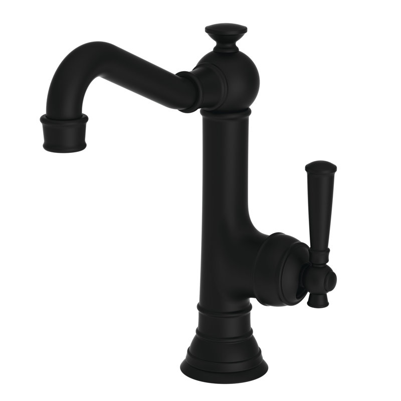 Jacobean Single Handle Bar Faucet, Flat Black