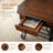 40.16" Hexagonal Wood Coffee Table with Storage Drawer and Lower Shelf