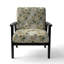 Chaise d'appoint florale Cobalt-6885431