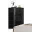 Contemporary Style 1Pc Chest Uv Finish Chrome Legs And Vertical Handles Ball Bearing Glides-677558646
