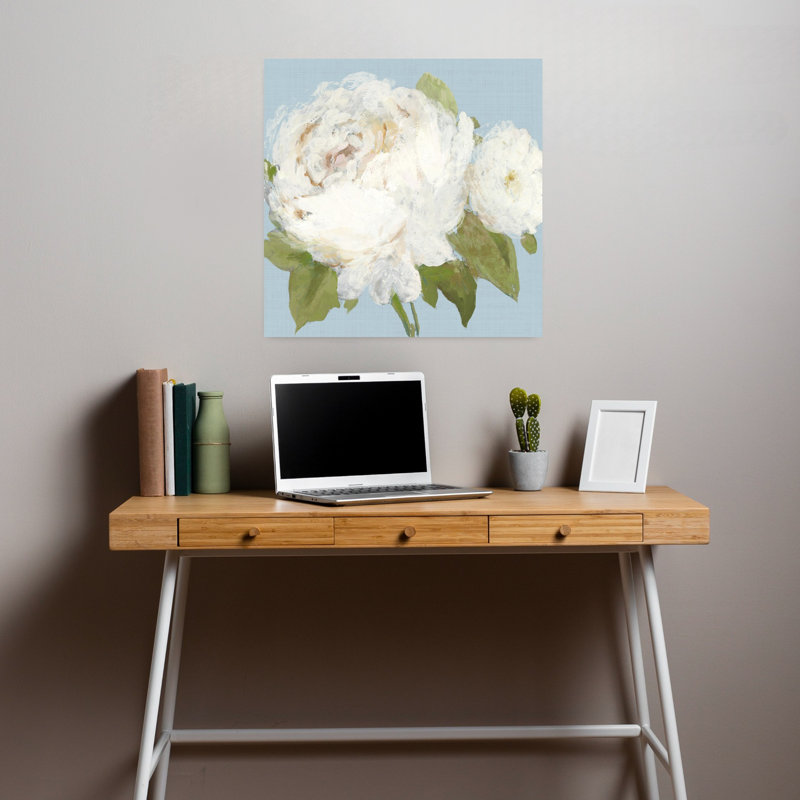 Pivoine délicate, H 18 po x l 18 po
