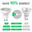 Pack of 6, GU10 LED Bulbs, 5W (50WEquivalent) Cool White 6400K, Non-Dimmable LED GU10 Spotlight Bulb, 550LM 100 Degree Narrow Beam Angle Energy Saving Non-dimmable 230V-125817055-125817057