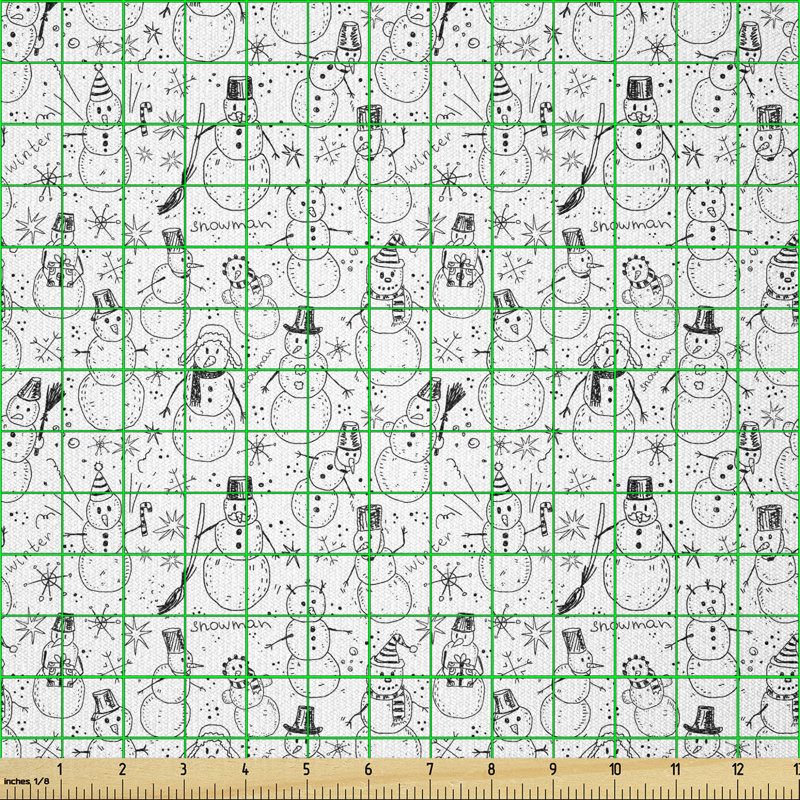 Deirra Christmas Snowman Multi-Purpose Fabric