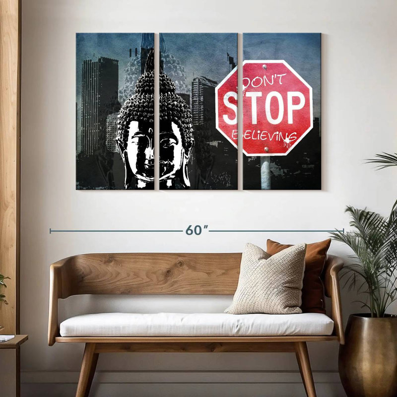 Leisha Believe Buddha, 32" H x 50" W