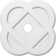 Charlotte Architectural Grade PVC Contemporary Ceiling Medallion 3" Inside Diameter