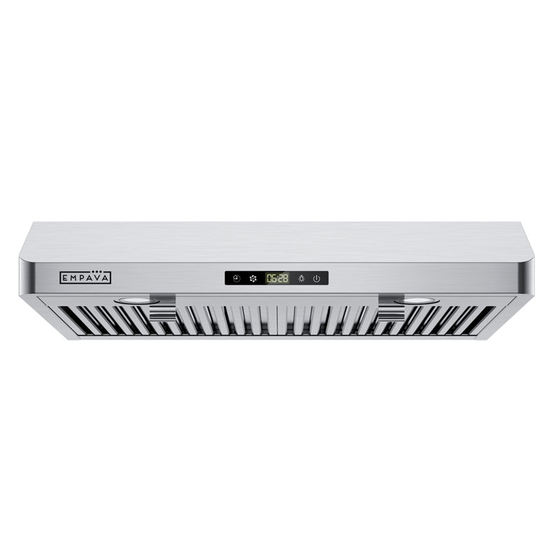 Ultra mince 30 po Hotte sous conduit sans conduit en acier inoxydable avec filtre à charbon, commandes Soft Touch, certifiée ETL 
