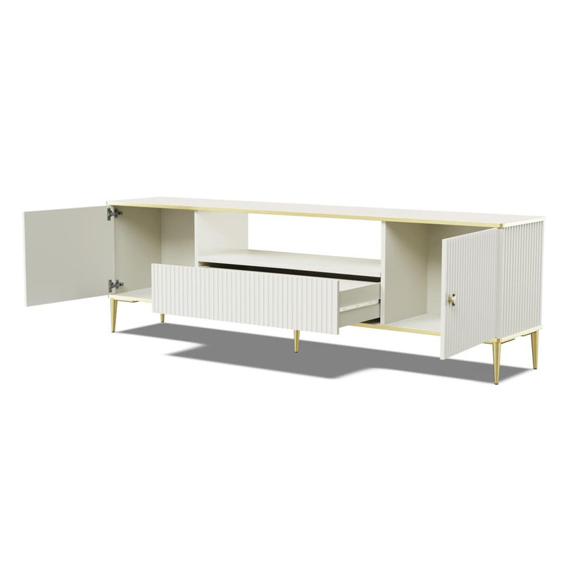 Heathfield Unfinished TV Stand for TVs up to 70", Cashmere