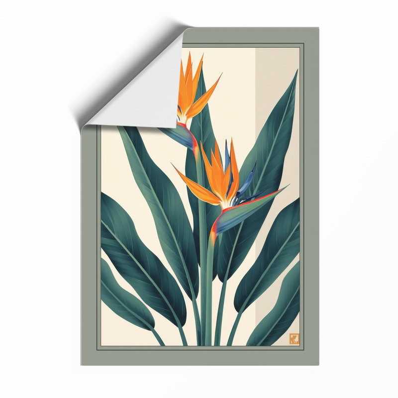 Tropical Bloom Botanical - Framed Print, A2 - 59.4 x 42.0 cm, Unframed