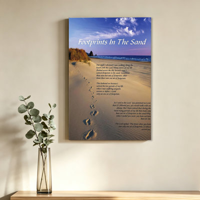 «Footprints In The Sand», poème